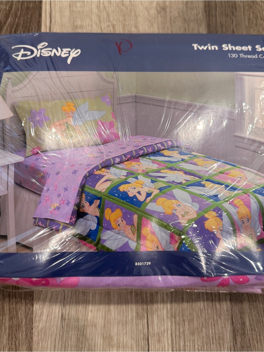 New Vintage Disney Tinker Bell Twin Sheet Set Sassy & Sweet Disney Home Y2K